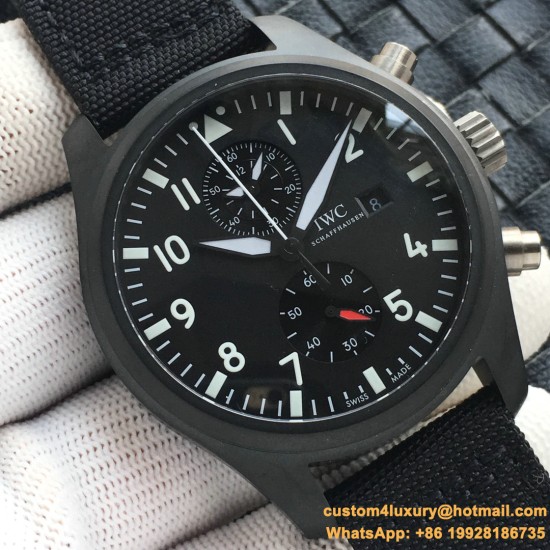 IWC - Pilot Chrono Top Gun IW389001 CER/NY Blk ZF A7750