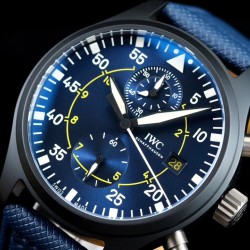 IWC - Pilot Chrono Top Gun Miramar IW389001 44mm CER/NY Blue Dial YLF A7750