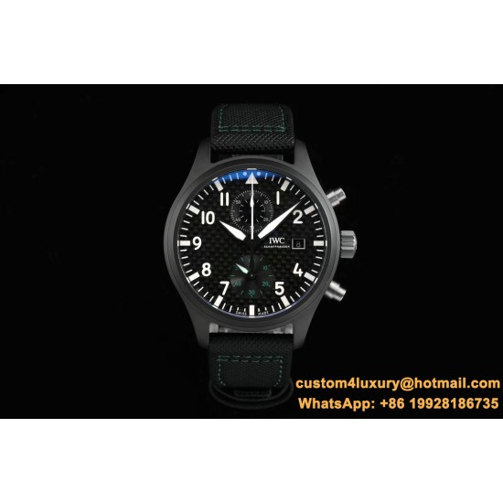 IWC - Pilot Chrono Top Gun IW389001 44mm CER/NY Black Textured Dial YLF A7750