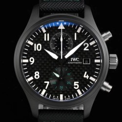 IWC - Pilot Chrono Top Gun IW389001 44mm CER/NY Black Textured Dial YLF A7750