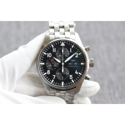 Pilot Chronograph Ref.3777 43mm SS/SS Black Dial ZF A7750
