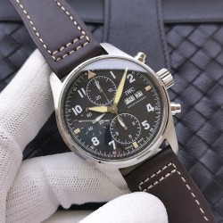 IWC - Pilot Chrono IW377713 43mm SS/LE Black ZF A7750