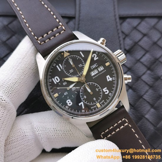 IWC - Pilot Chrono IW377713 43mm SS/LE Black ZF A7750