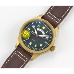 IWC - Pilot UTC Spitfire Ed MJ271 41mm BR/LE Grn GBF 1:1 A2836