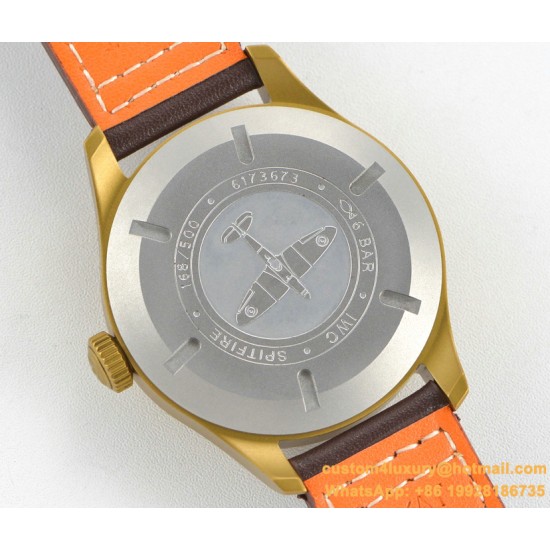 IWC - Pilot UTC Spitfire Ed MJ271 41mm BR/LE Grn GBF 1:1 A2836