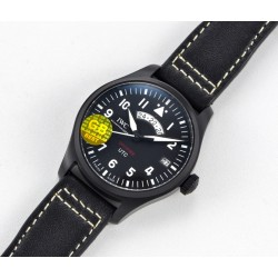 IWC - Pilot UTC Spitfire Ed MJ271 41mm CER/LE Black Dial GBF 1:1 A2836