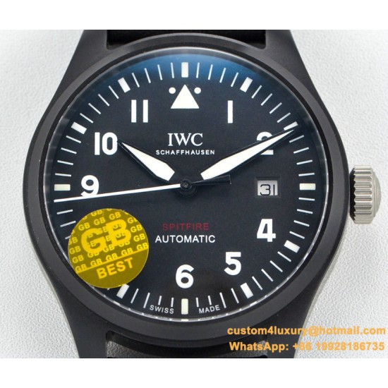 IWC - Pilot Spitfire 41mm CER/LE Black Dial GBF 1:1 A2836
