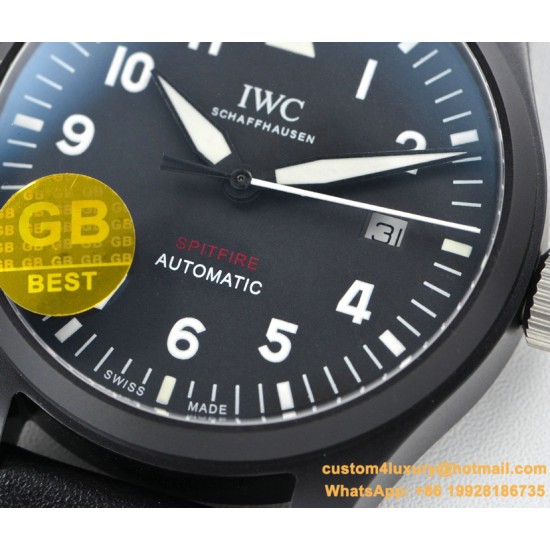 IWC - Pilot Spitfire 41mm CER/LE Black Dial GBF 1:1 A2836