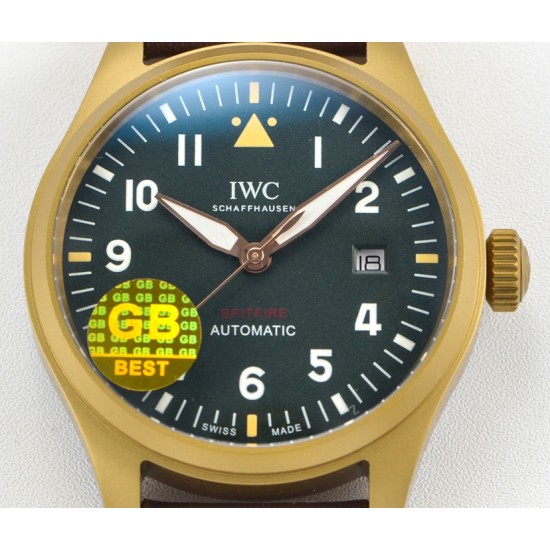 IWC - Pilot Spitfire 41mm BR/LE Grn GBF 1:1 A2836