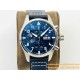 IWC - Pilot Chrono Spitfire IW388101 41mm SS/LE Blue Dial IWSF A7750
