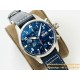 IWC - Pilot Chrono Spitfire IW388101 41mm SS/LE Blue Dial IWSF A7750