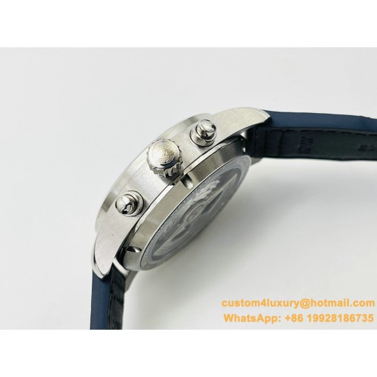 IWC - Pilot Chrono Spitfire IW388101 41mm SS/LE Blue Dial IWSF A7750