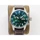 IWC - Pilot Chrono Spitfire IW388101 41mm SS/LE Green Dial IWSF A7750