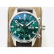 IWC - Pilot Chrono Spitfire IW388101 41mm SS/LE Green Dial IWSF A7750