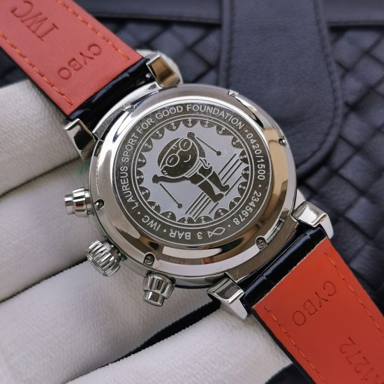 IWC - Da Vinci Chrono Laureus Ed IW393402 SS/LE Black Dial ZF Asia 89361