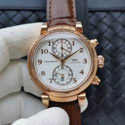 IWC - Da Vinci Chrono Laureus Ed IW393402 RG/LE White Dial ZF Asia 89361