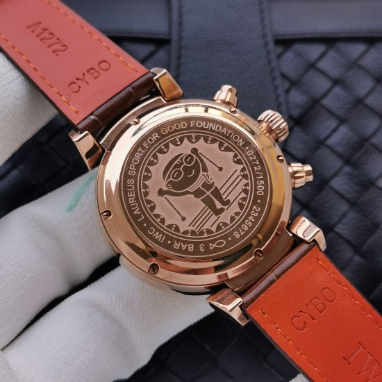 IWC - Da Vinci Chrono Laureus Ed IW393402 RG/LE White Dial ZF Asia 89361