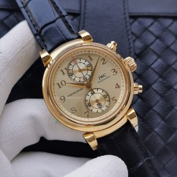 IWC - Da Vinci Chrono Laureus Ed IW393402 YG/LE Gold Dial ZF Asia 89361