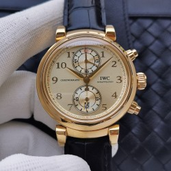 IWC - Da Vinci Chrono Laureus Ed IW393402 YG/LE Gold Dial ZF Asia 89361
