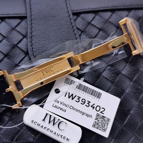 IWC - Da Vinci Chrono Laureus Ed IW393402 YG/LE Gold Dial ZF Asia 89361