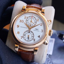 IWC - Da Vinci Chrono Laureus Ed IW393402 RG/LE White Dial ZF Asia 89361