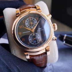 IWC - Da Vinci Chrono Laureus Ed IW393402 RG/LE Black Dial ZF Asia 89361