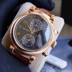 IWC - Da Vinci Chrono Laureus Ed IW393402 RG/LE Black Dial ZF Asia 89361