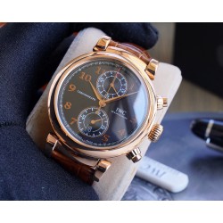 IWC - Da Vinci Chrono Laureus Ed IW393402 RG/LE Black Dial ZF Asia 89361