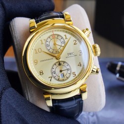IWC - Da Vinci Chrono Laureus Ed IW393402 YG/LE Gold Dial ZF Asia 89361