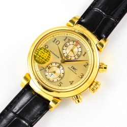 IWC - Da Vinci Chrono Laureus Ed IW393402 YG/LE Gold Dial GBF Asia 89361