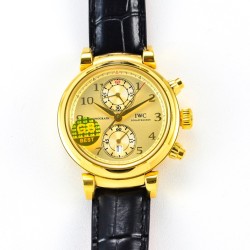 IWC - Da Vinci Chrono Laureus Ed IW393402 YG/LE Gold Dial GBF Asia 89361