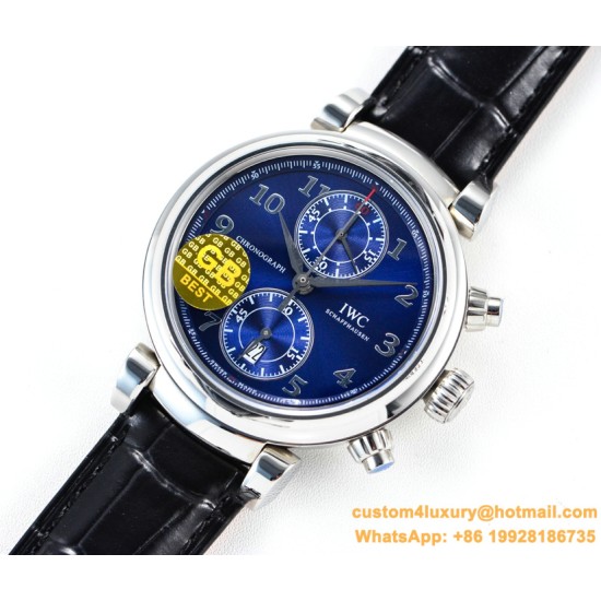 IWC - Da Vinci Chrono Laureus Ed IW393402 SS/LE Blue Dial GBF Asia 89361