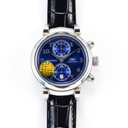 IWC - Da Vinci Chrono Laureus Ed IW393402 SS/LE Blue Dial GBF Asia 89361