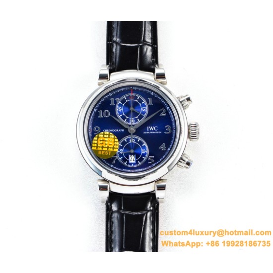 IWC - Da Vinci Chrono Laureus Ed IW393402 SS/LE Blue Dial GBF Asia 89361