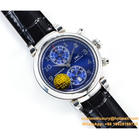 IWC - Da Vinci Chrono Laureus Ed IW393402 SS/LE Blue Dial GBF Asia 89361