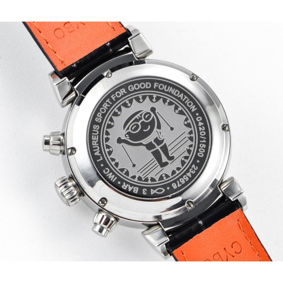 IWC - Da Vinci Chrono Laureus Ed IW393402 SS/LE White Dial GBF Asia 89361
