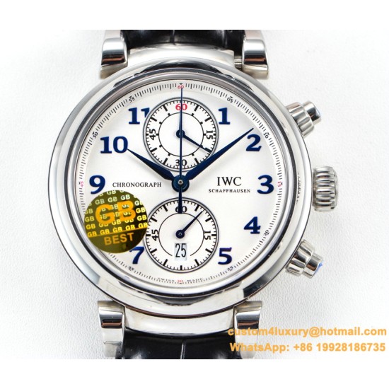 IWC - Da Vinci Chrono Laureus Ed IW393402 SS/LE White Dial GBF Asia 89361