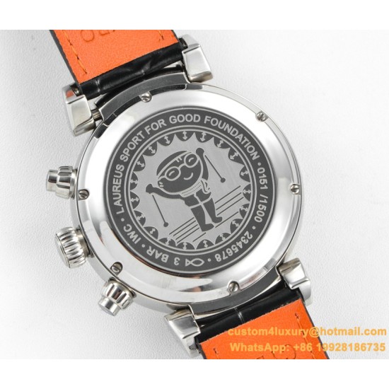IWC - Da Vinci Chrono Laureus Ed IW393402 SS/LE White Dial GBF Asia 89361