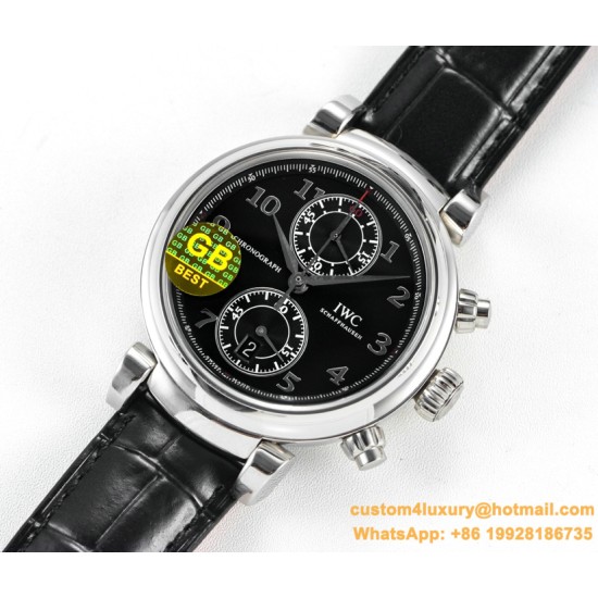 IWC - Da Vinci Chrono Laureus Ed IW393402 SS/LE Black Dial GBF Asia 89361