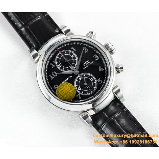 IWC - Da Vinci Chrono Laureus Ed IW393402 SS/LE Black Dial GBF Asia 89361