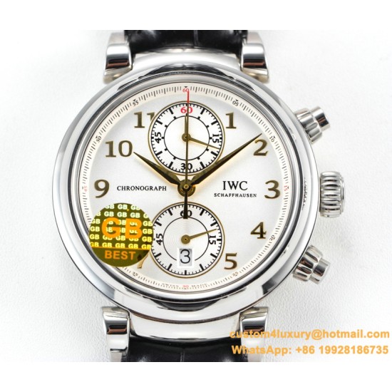 IWC - Da Vinci Chrono Laureus Ed IW393402 SS/LE White Dial GBF Asia 89361