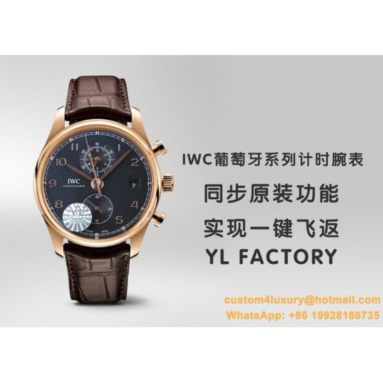 IWC - Da Vinci Chrono Laureus Ed IW393402 RG/LE Black Dial YLF Asia 89361