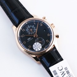 IWC - Da Vinci Chrono Laureus Ed IW393402 RG/LE Black Dial YLF Asia 89361