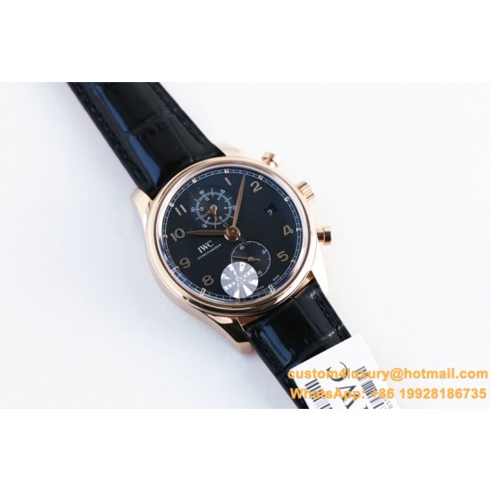 IWC - Da Vinci Chrono Laureus Ed IW393402 RG/LE Black Dial YLF Asia 89361