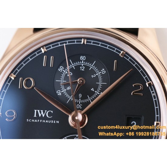 IWC - Da Vinci Chrono Laureus Ed IW393402 RG/LE Black Dial YLF Asia 89361