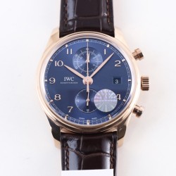 IWC - Da Vinci Chrono Laureus Ed IW393402 RG/LE Blue Dial YLF Asia 89361