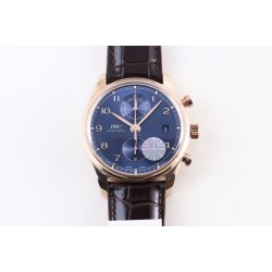 IWC - Da Vinci Chrono Laureus Ed IW393402 RG/LE Blue Dial YLF Asia 89361