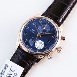 IWC - Da Vinci Chrono Laureus Ed IW393402 RG/LE Blue Dial YLF Asia 89361