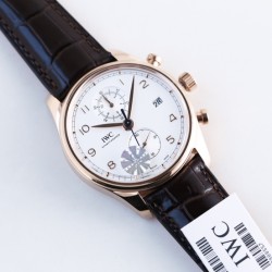 IWC - Da Vinci Chrono Laureus Ed IW393402 RG/LE White Dial YLF Asia 89361