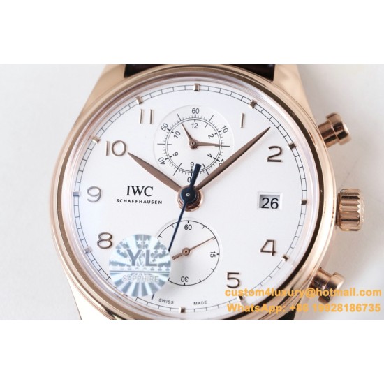 IWC - Da Vinci Chrono Laureus Ed IW393402 RG/LE White Dial YLF Asia 89361